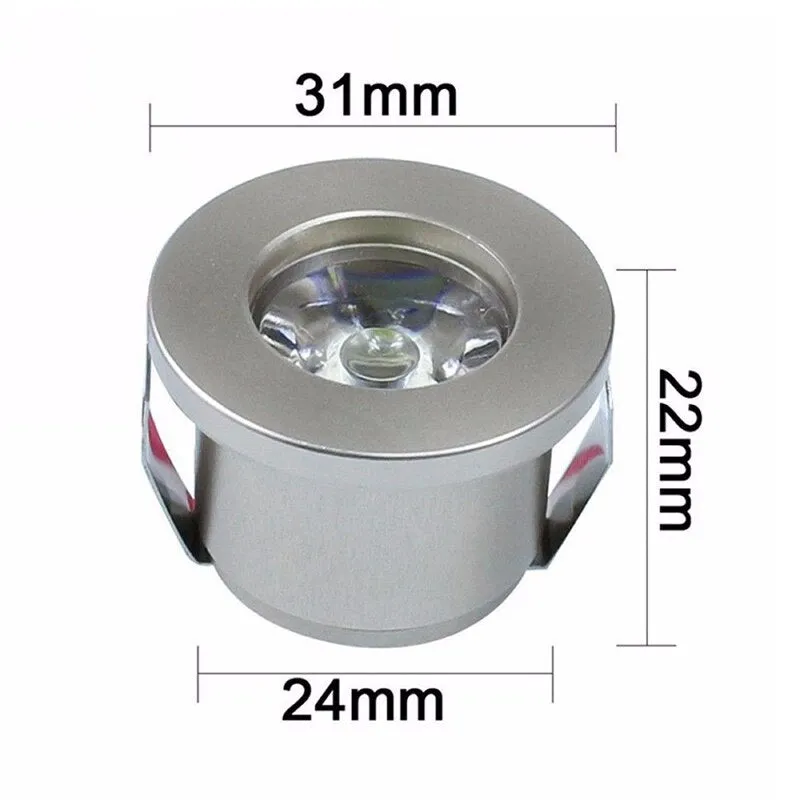 1/3W LED White/Warm White AC 85-265V Mini Surface Mounted Light Led Downlight Jewelry Cabinet Lamp Spot Light