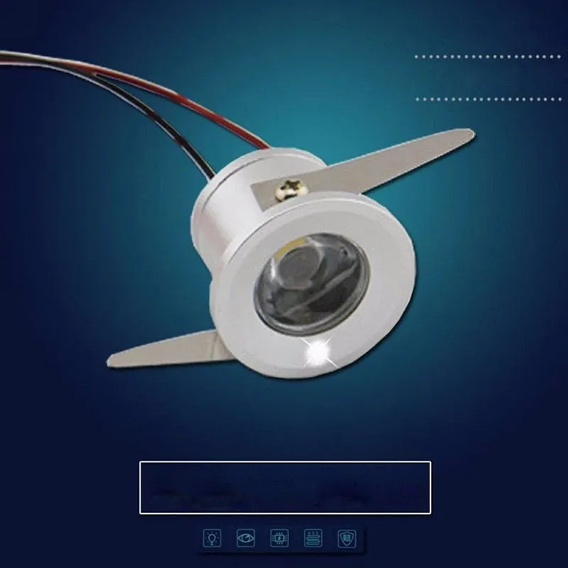 1/3W LED White/Warm White AC 85-265V Mini Surface Mounted Light Led Downlight Jewelry Cabinet Lamp Spot Light