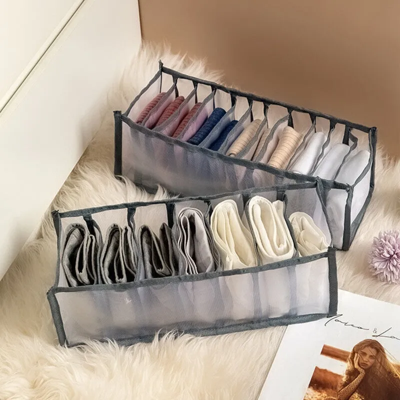 7-Grids Undergarments, Socks Storage Organizer