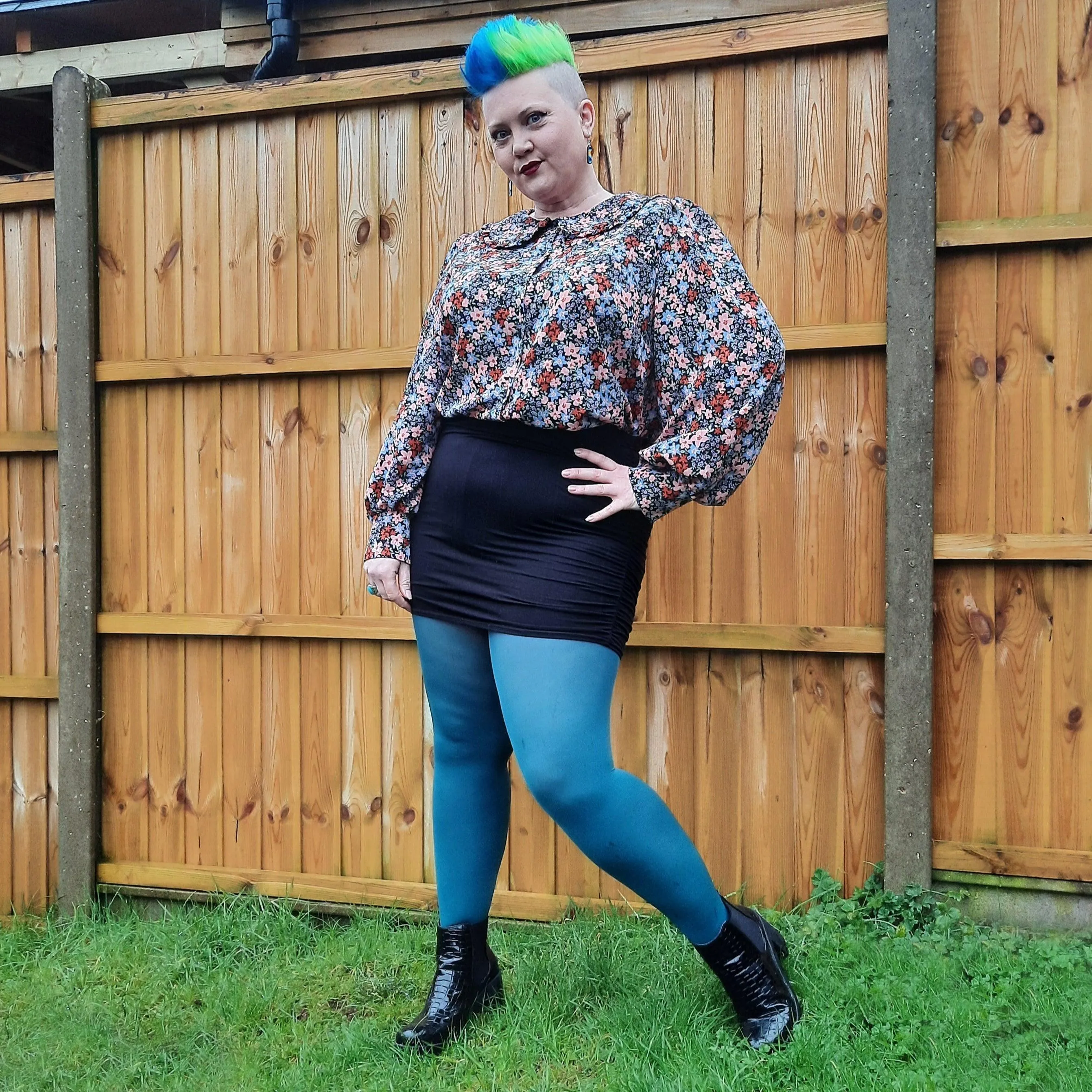 80 Denier Tights - Blueberry Muffin