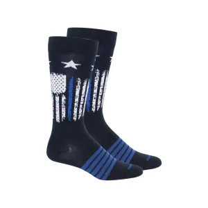 Andy - Thin Blue Line Crew Socks