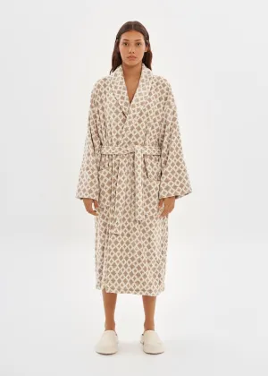 Bathrobe | Velour Geo Triangle