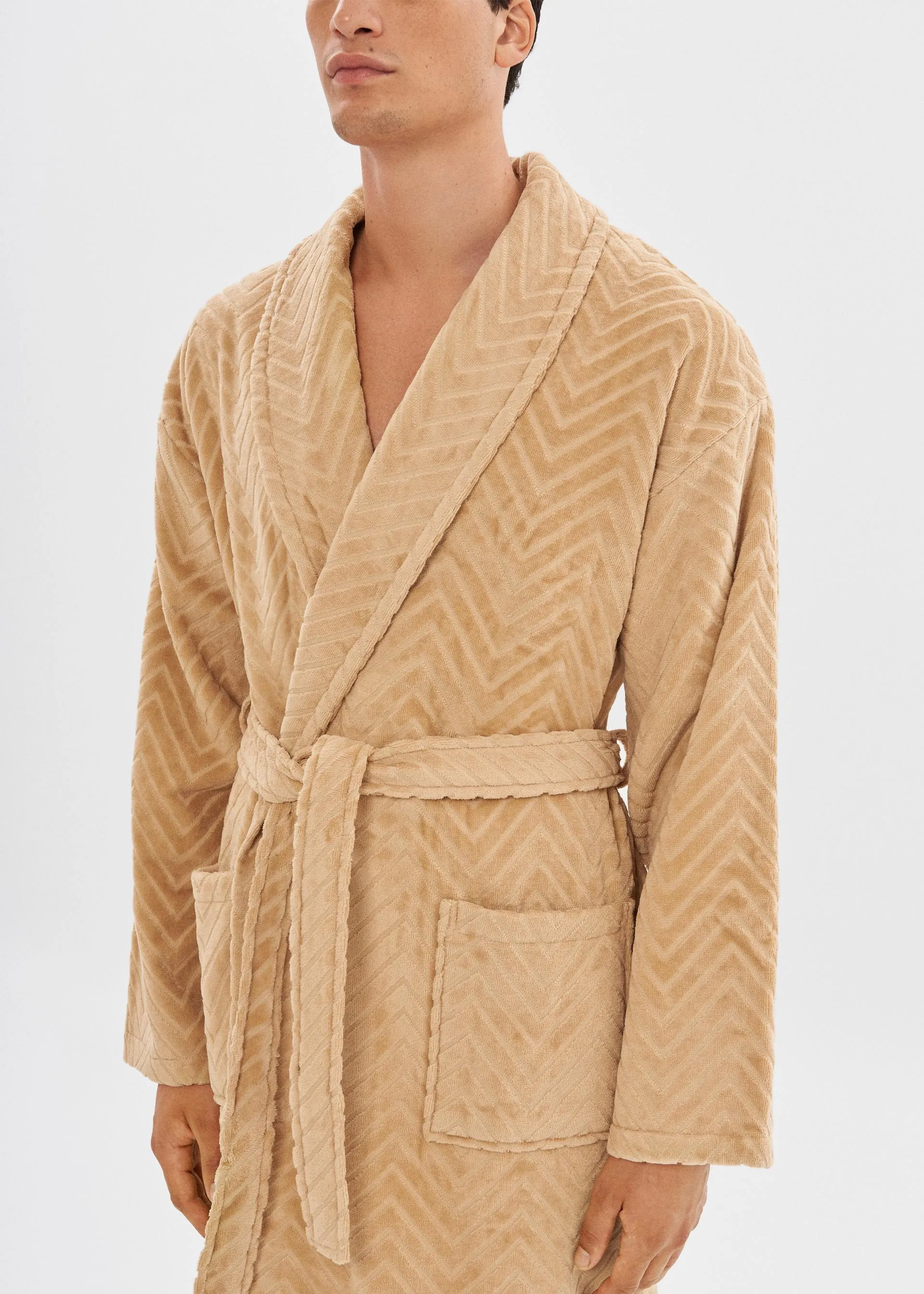 Bathrobe | Velour Taupe