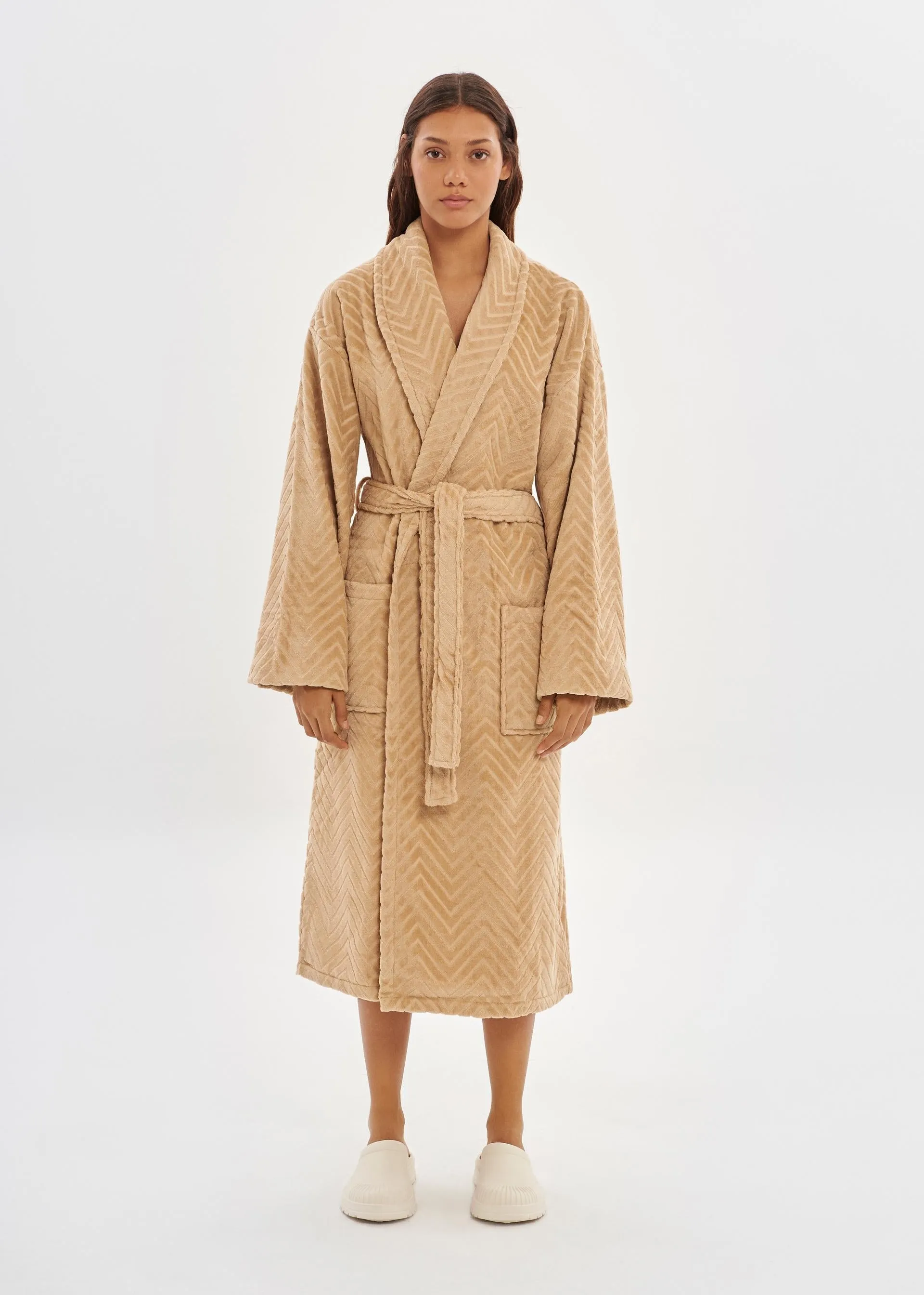 Bathrobe | Velour Taupe