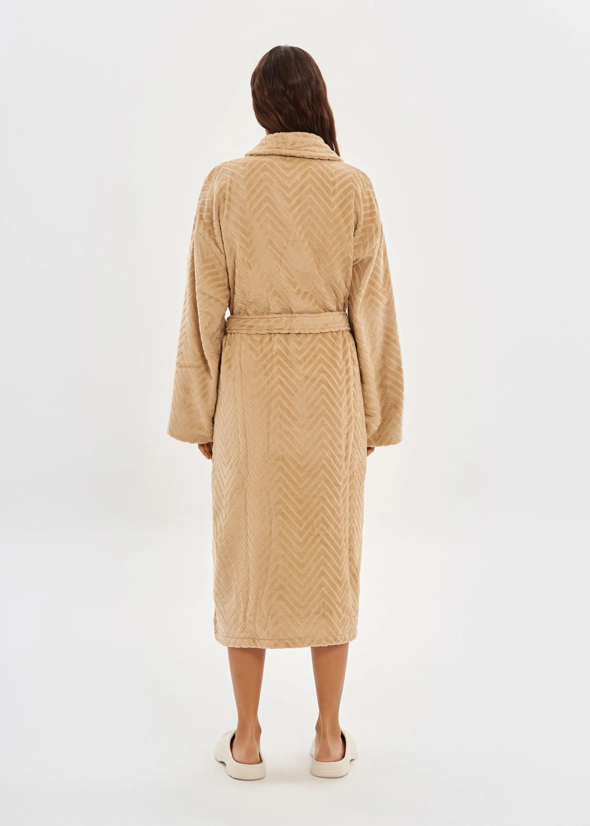 Bathrobe | Velour Taupe