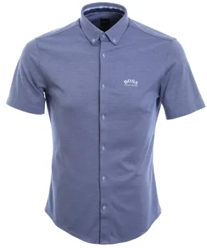 BOSS Biadia_R Short Sleeve Shirt in Bright Blue