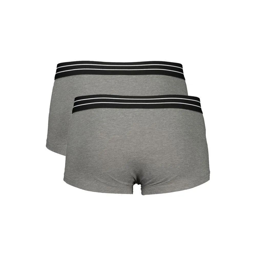 Cavalli Class Gray Cotton Underwear