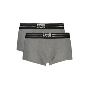 Cavalli Class Gray Cotton Underwear