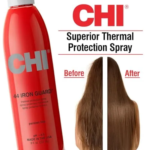 CHI 44 Iron Guard Thermal Protection Spray, Clear, 8 Fl Oz