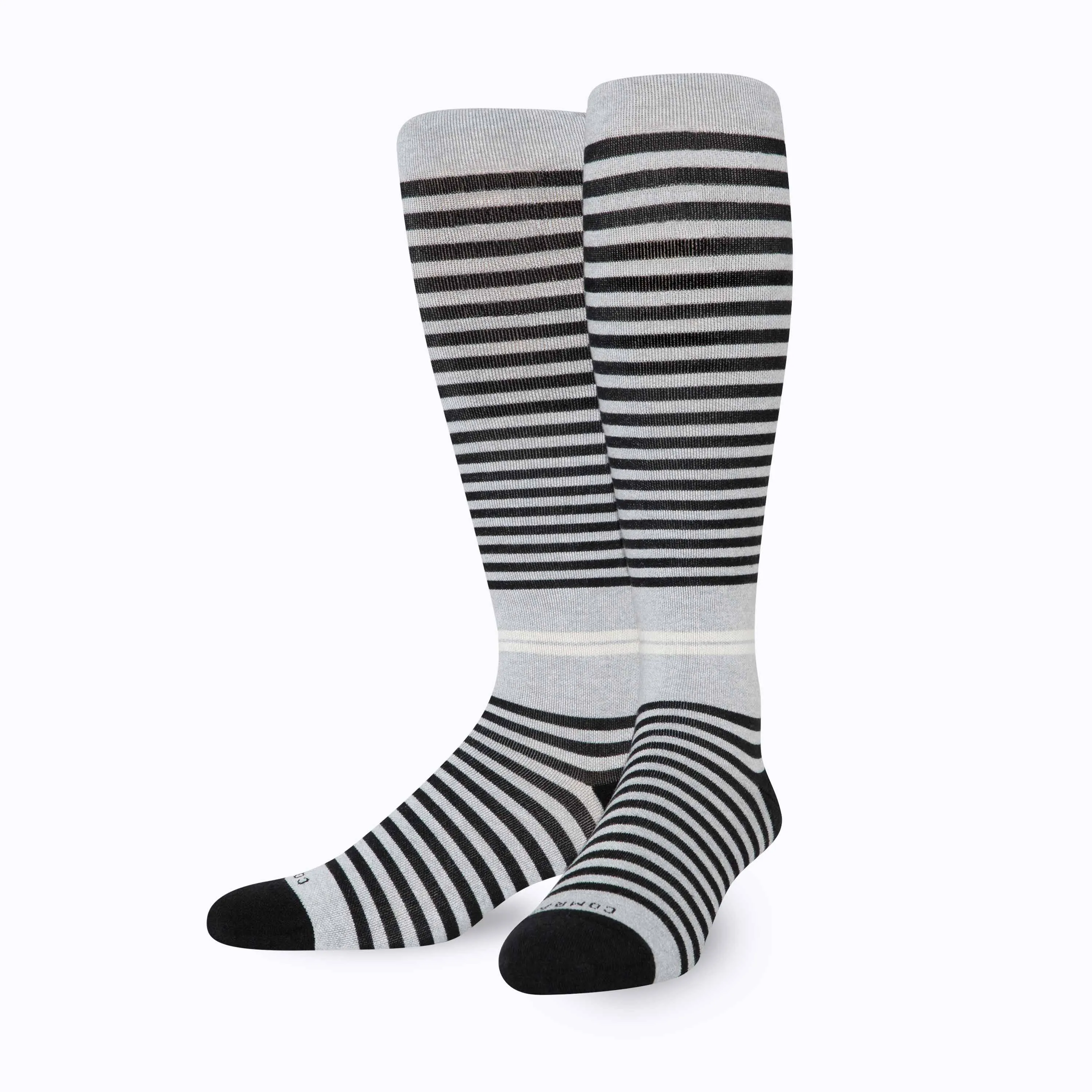 CloudCotton Compression Socks – Grey/Black