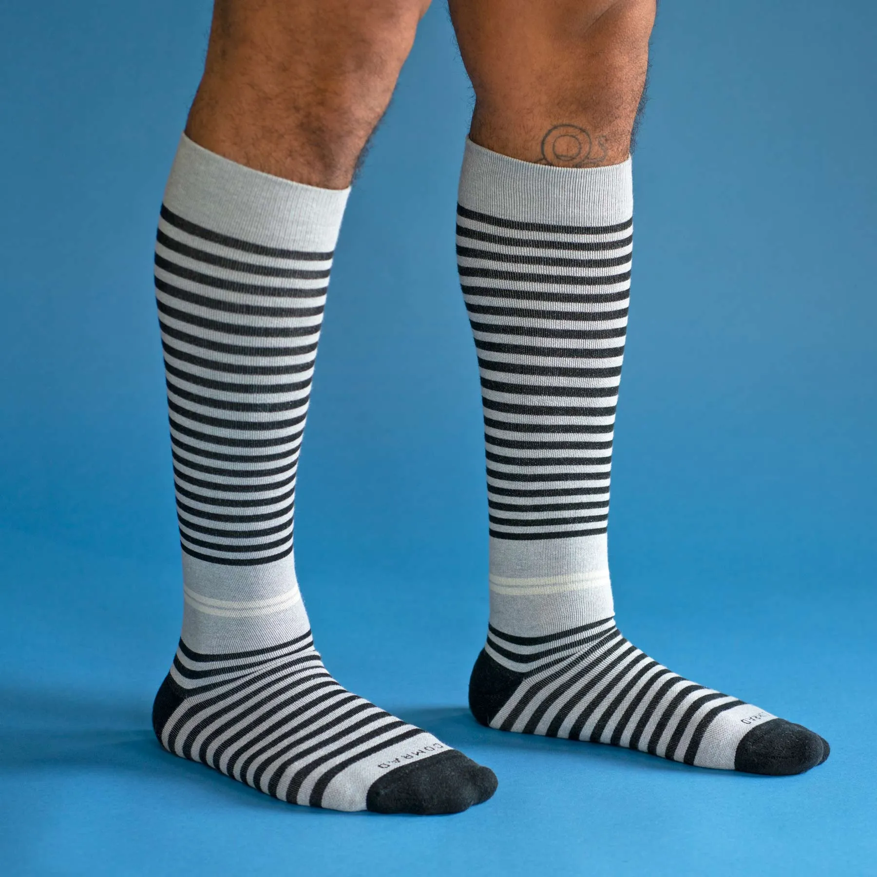 CloudCotton Compression Socks – Grey/Black