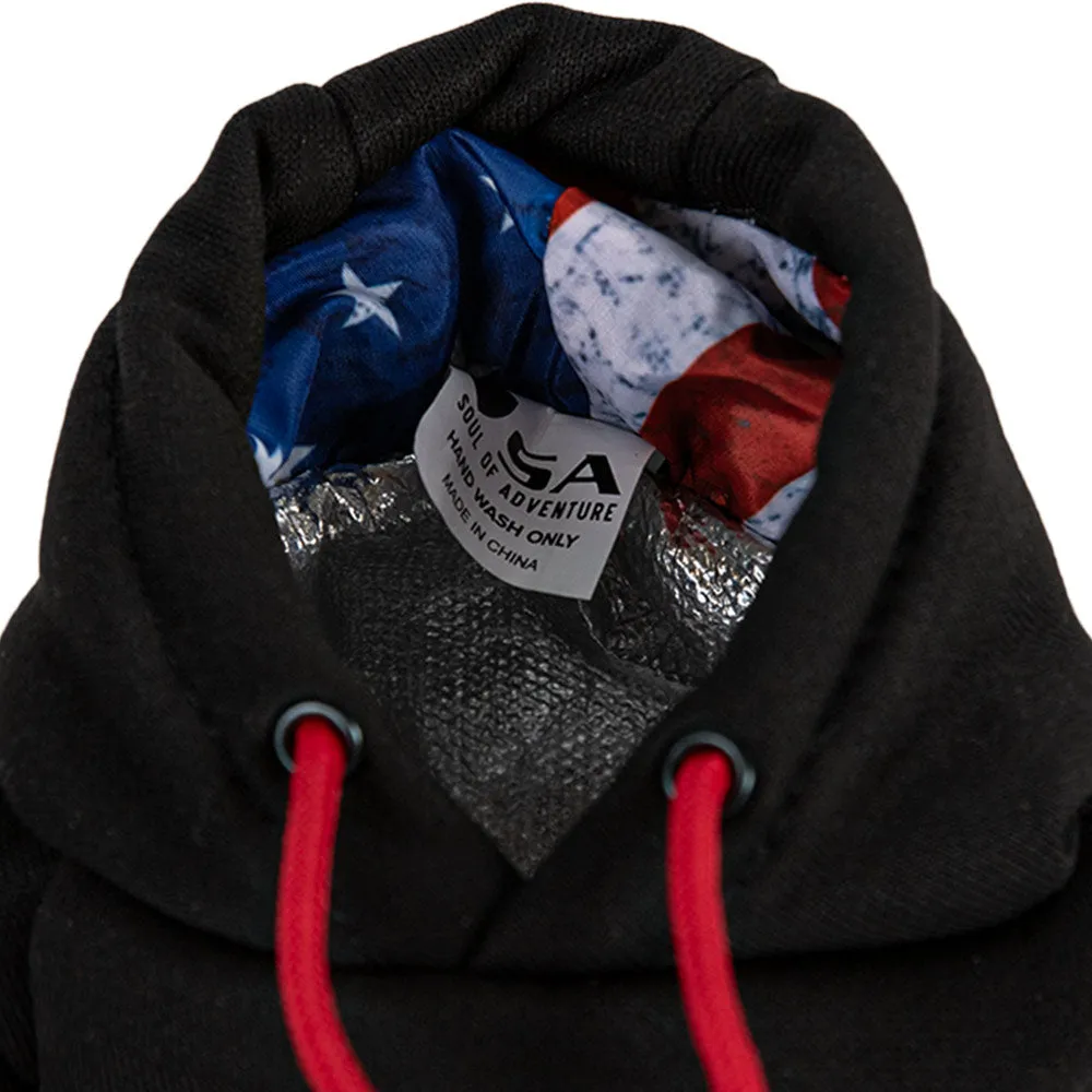 Drink Holder | Hoodie | American Flag