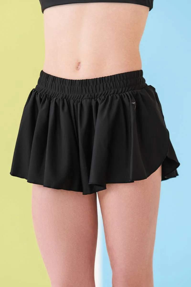 Flowy Athletic Short in Black