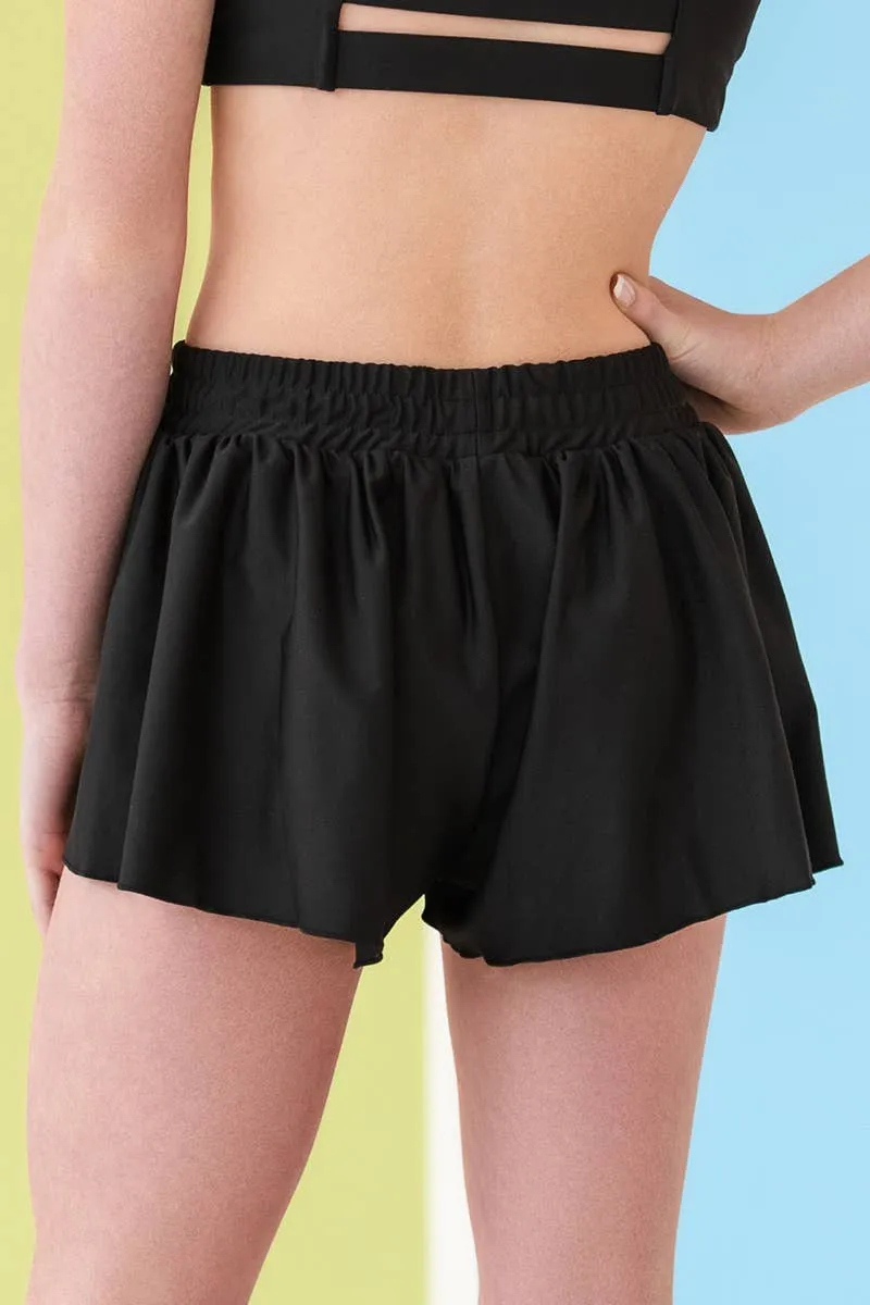 Flowy Athletic Short in Black