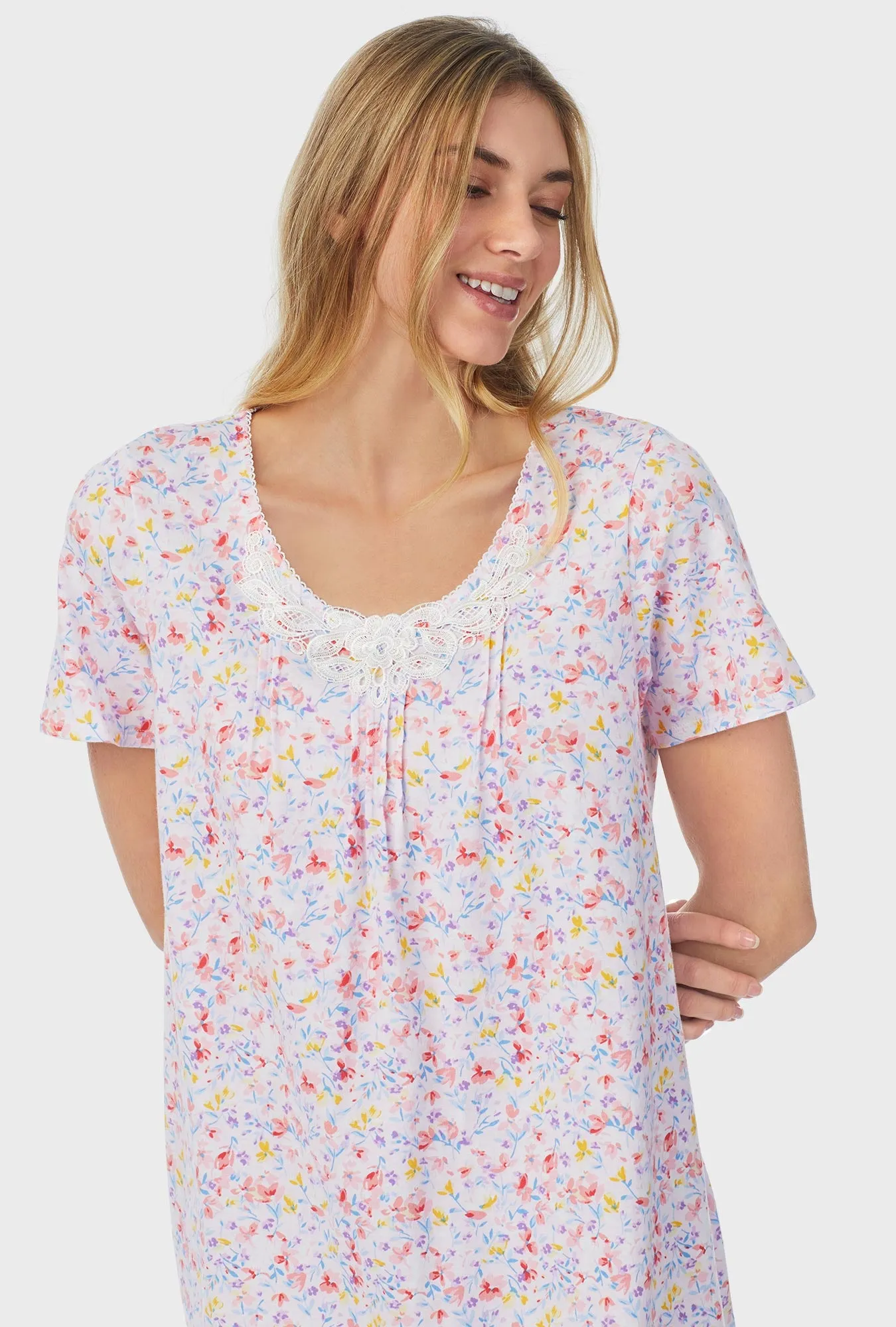 Garden Floral Short Nightgown