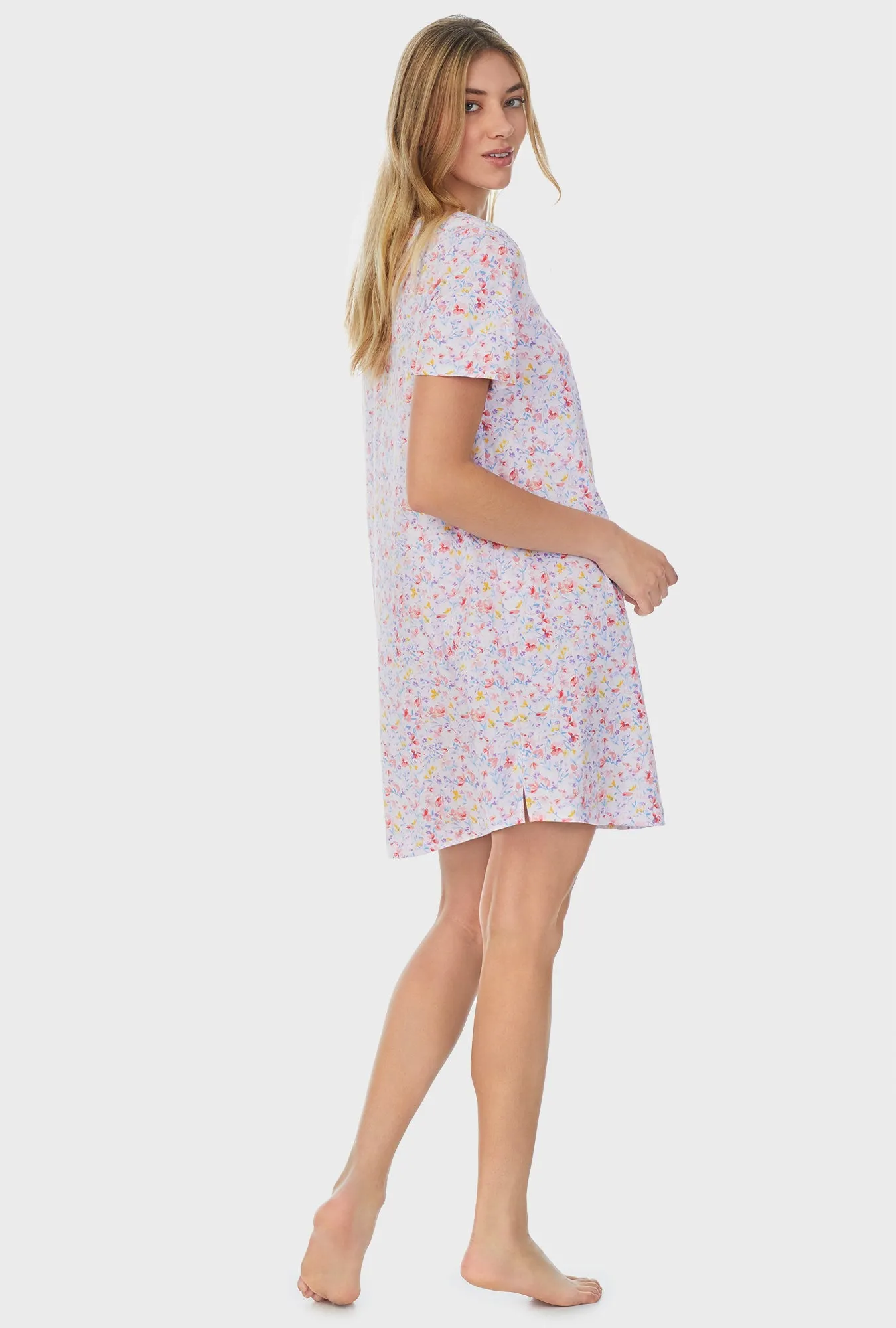 Garden Floral Short Nightgown