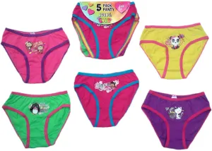 Pack of 5 Adorable Girls Underwear – Sizes 4-14 – Case of 72