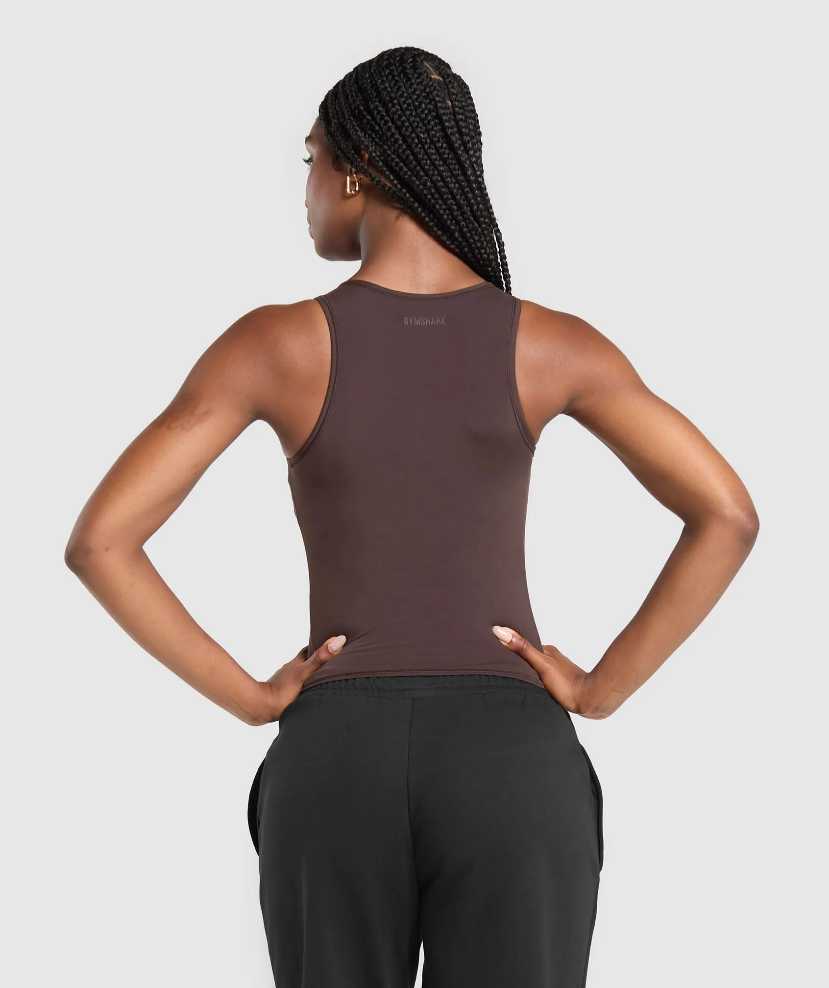 Gymshark Rest Day Shelf Tank - Heritage Brown