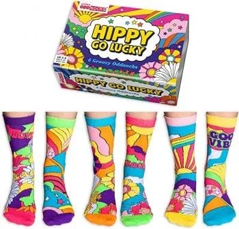 Hippy Go Lucky 6 Groovy Oddsocks