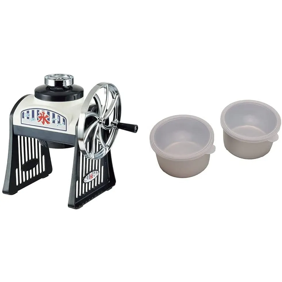 Kakigori Maker Manual w/2 Ice Cups Fluffy Ice Shaver