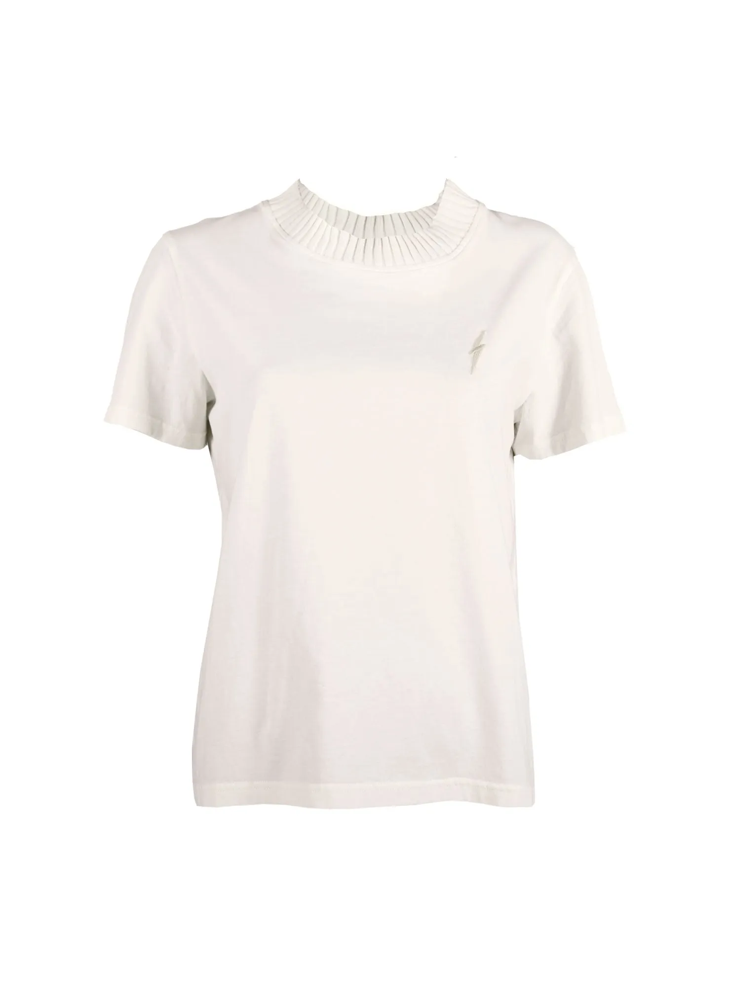 KNITTED COLLAR T-SHIRT