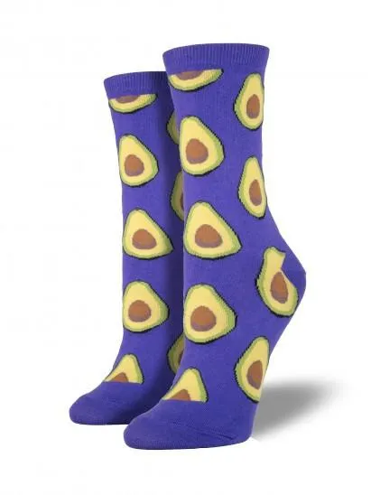 Ladies Avocado Graphic Socks