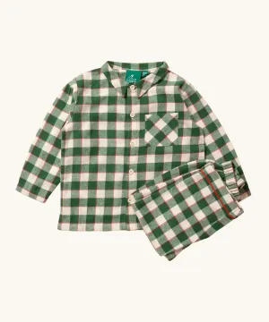 LGR Classic Check Pyjamas - Fern Green