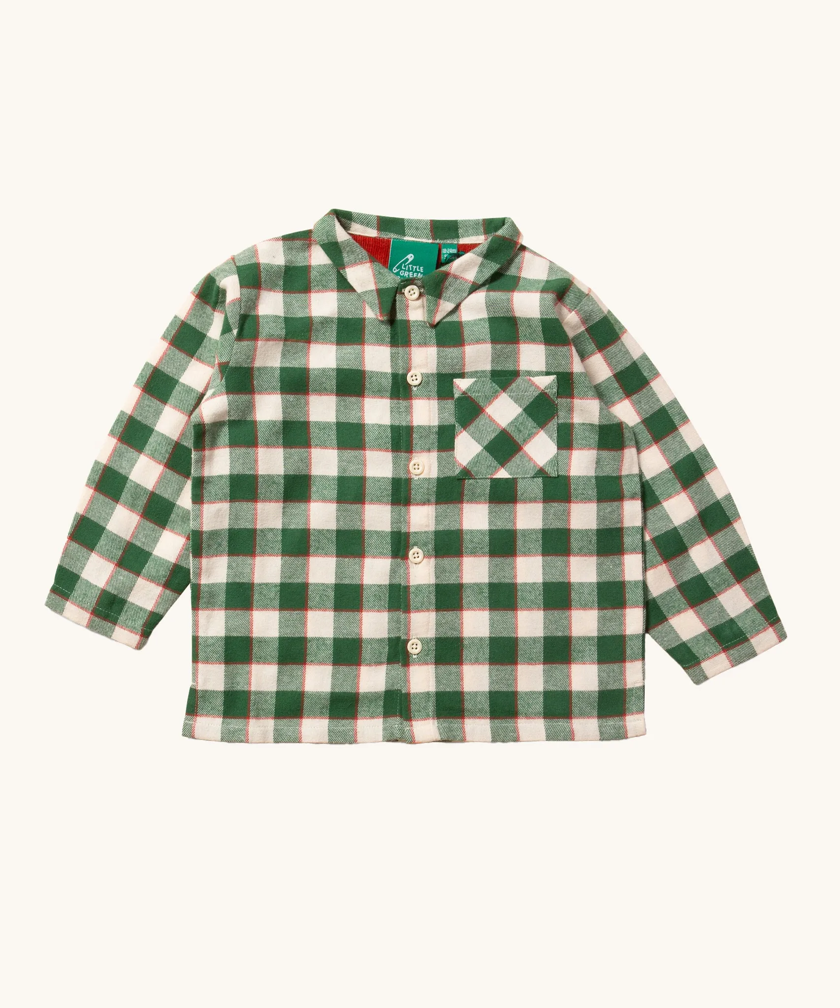 LGR Classic Check Pyjamas - Fern Green