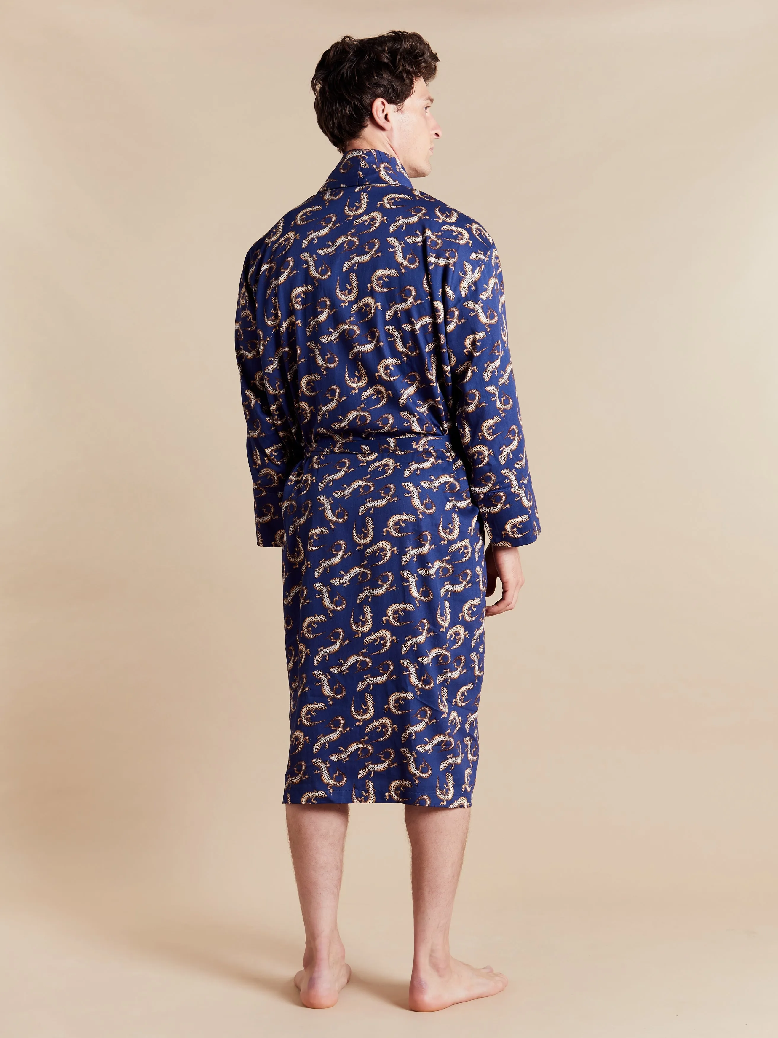 Lightweight Men's Robe - Gekko Navy