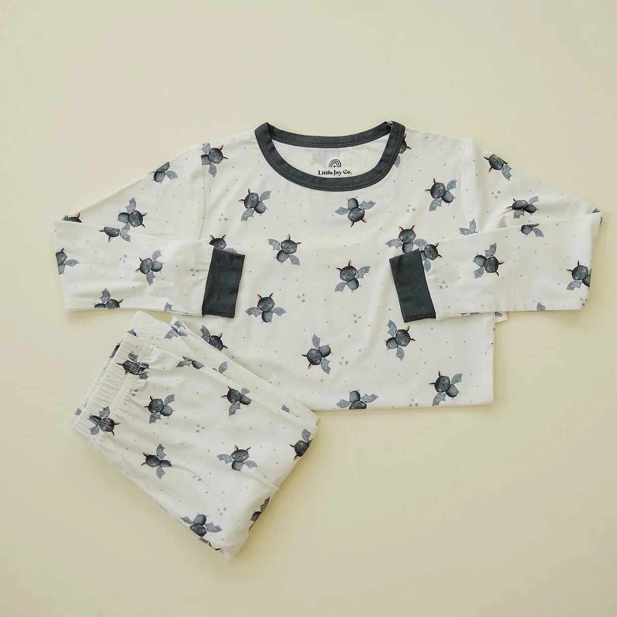 Long Sleeve 2 Piece PJ Set - Batty for Bedtime