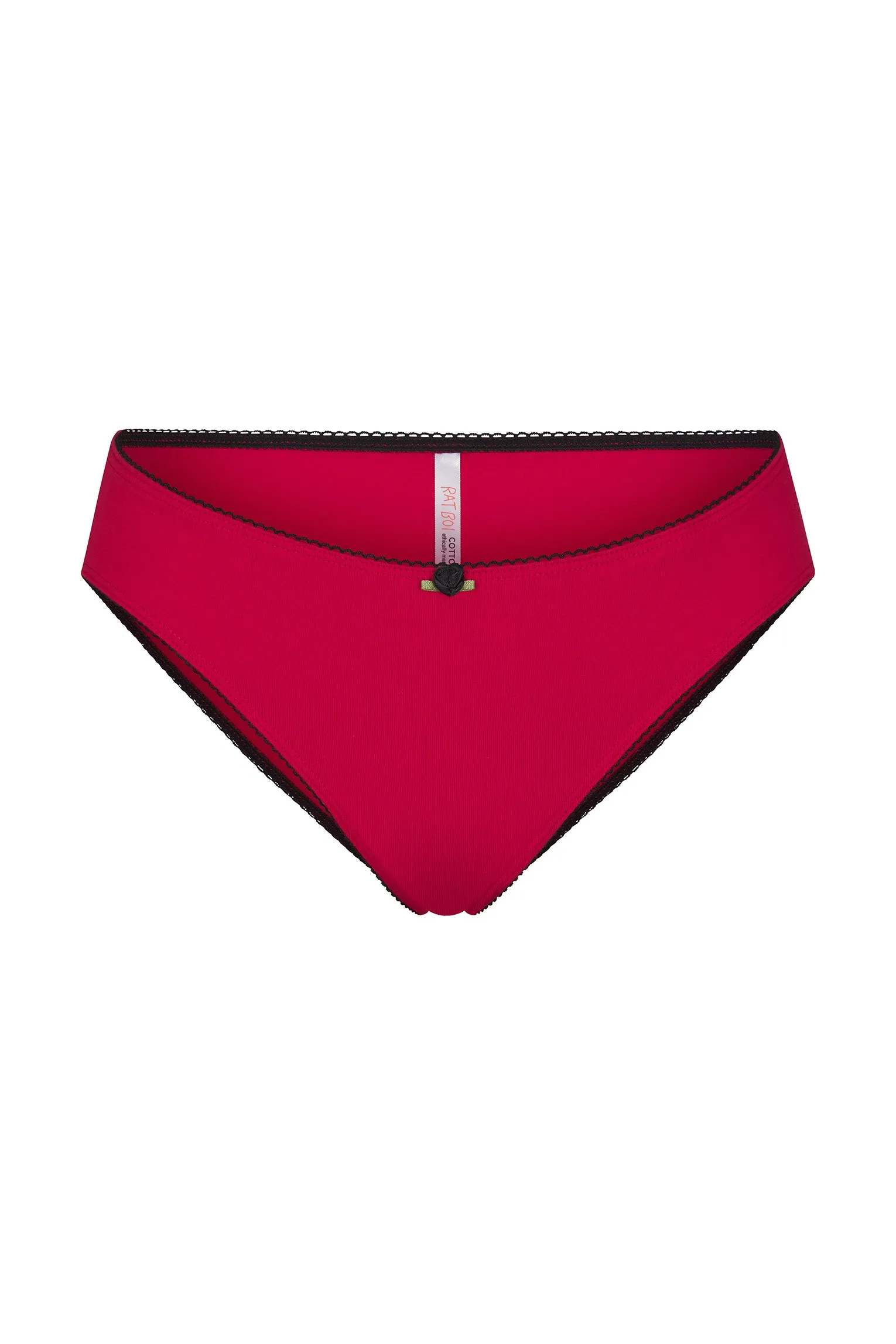 LOW RISE UNDERWEAR IN CHERRY/ONYX