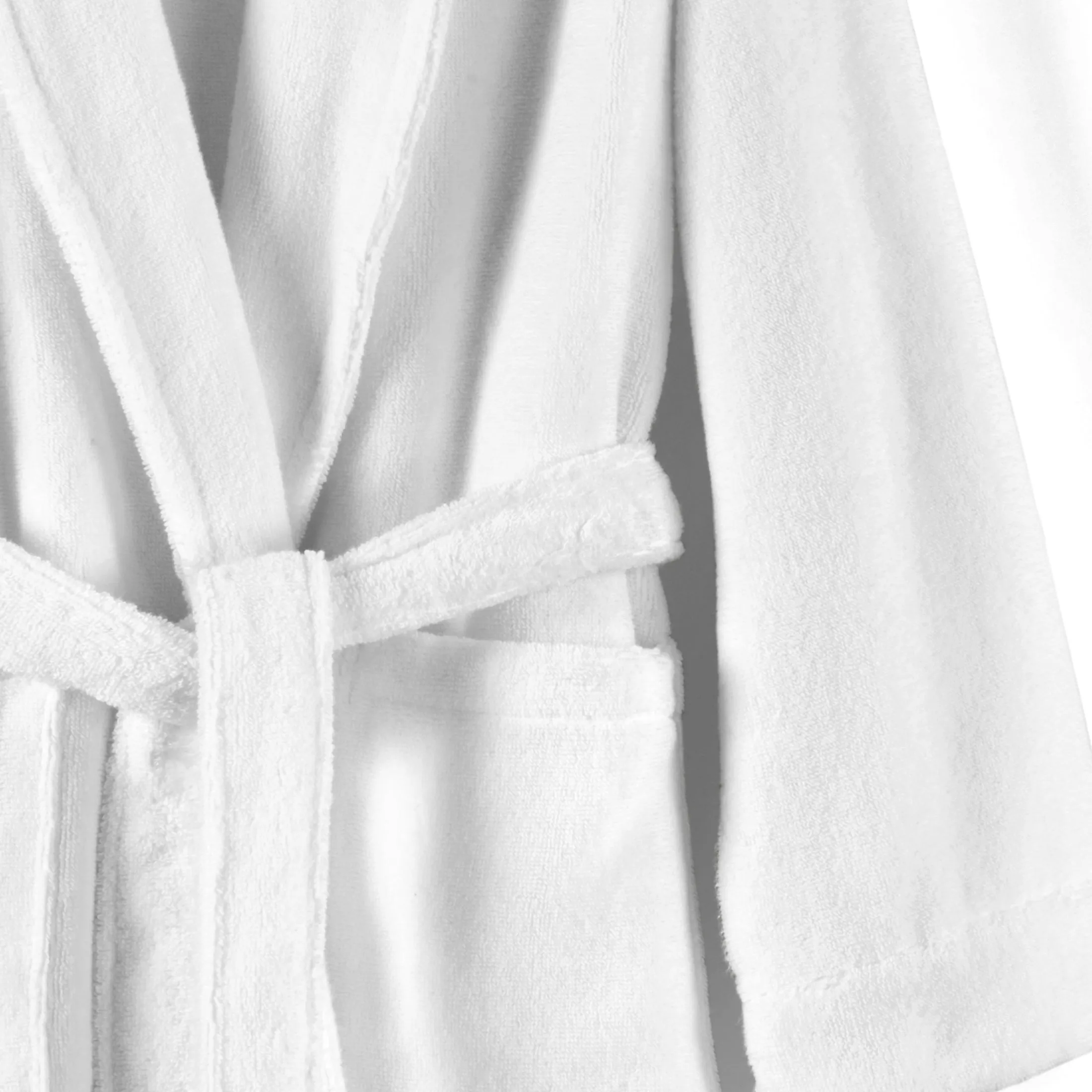 Luxurious 100% Pure Cotton Unisex Chicago Bathrobe in White