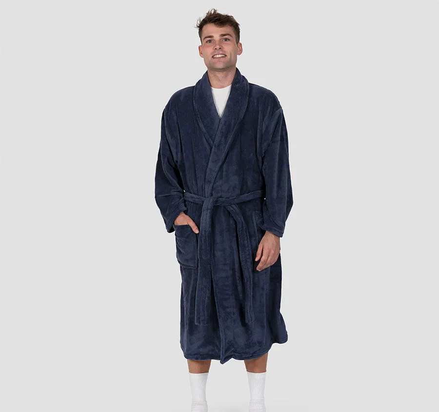 Microplush Bathrobe Range Denim