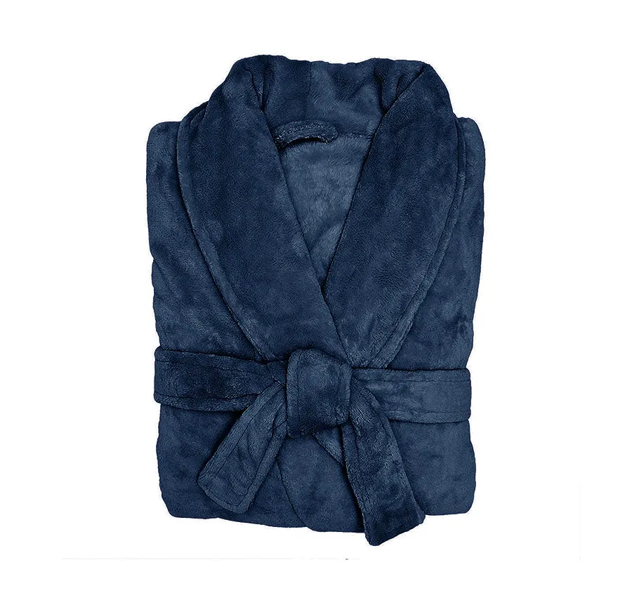 Microplush Bathrobe Range Denim