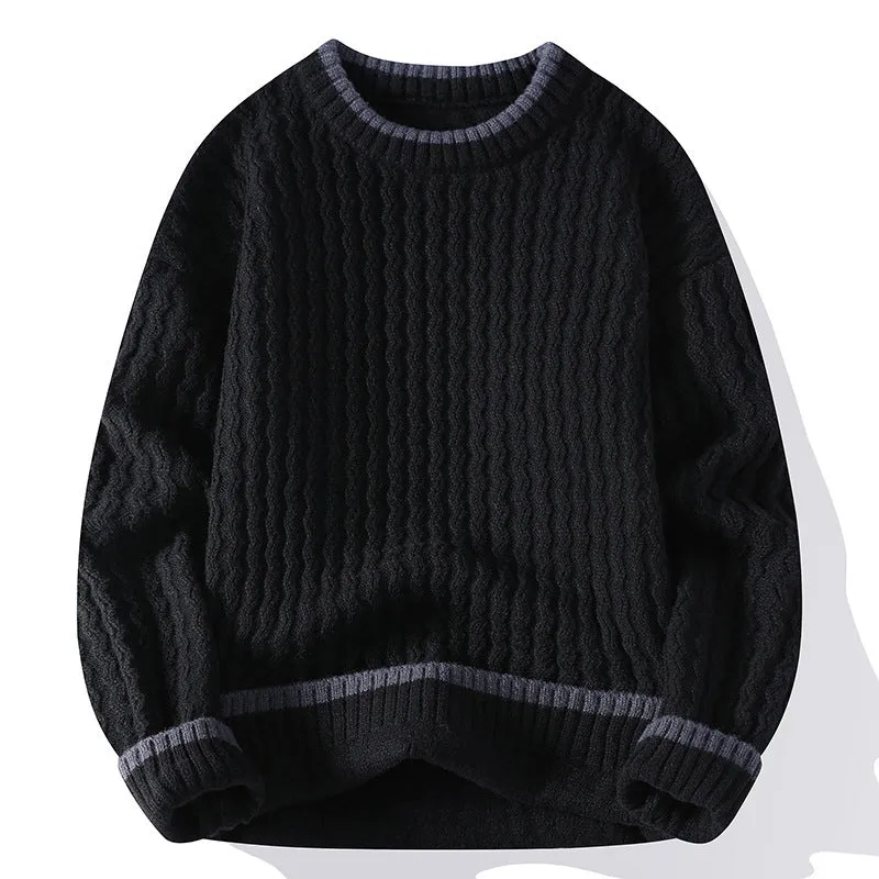 Round Neck Pullover Bottoming Shirt Loose And Warm Sweater