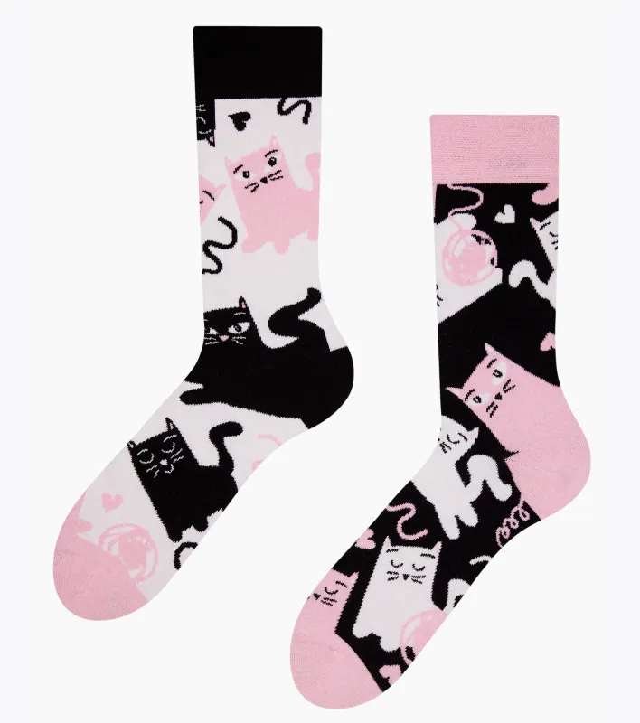 Sleepy Kitties Regular Odd Socks