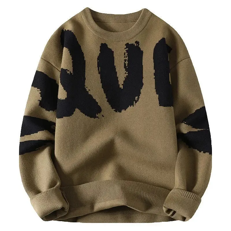 Sweater Men's Thick Sweater Trendy