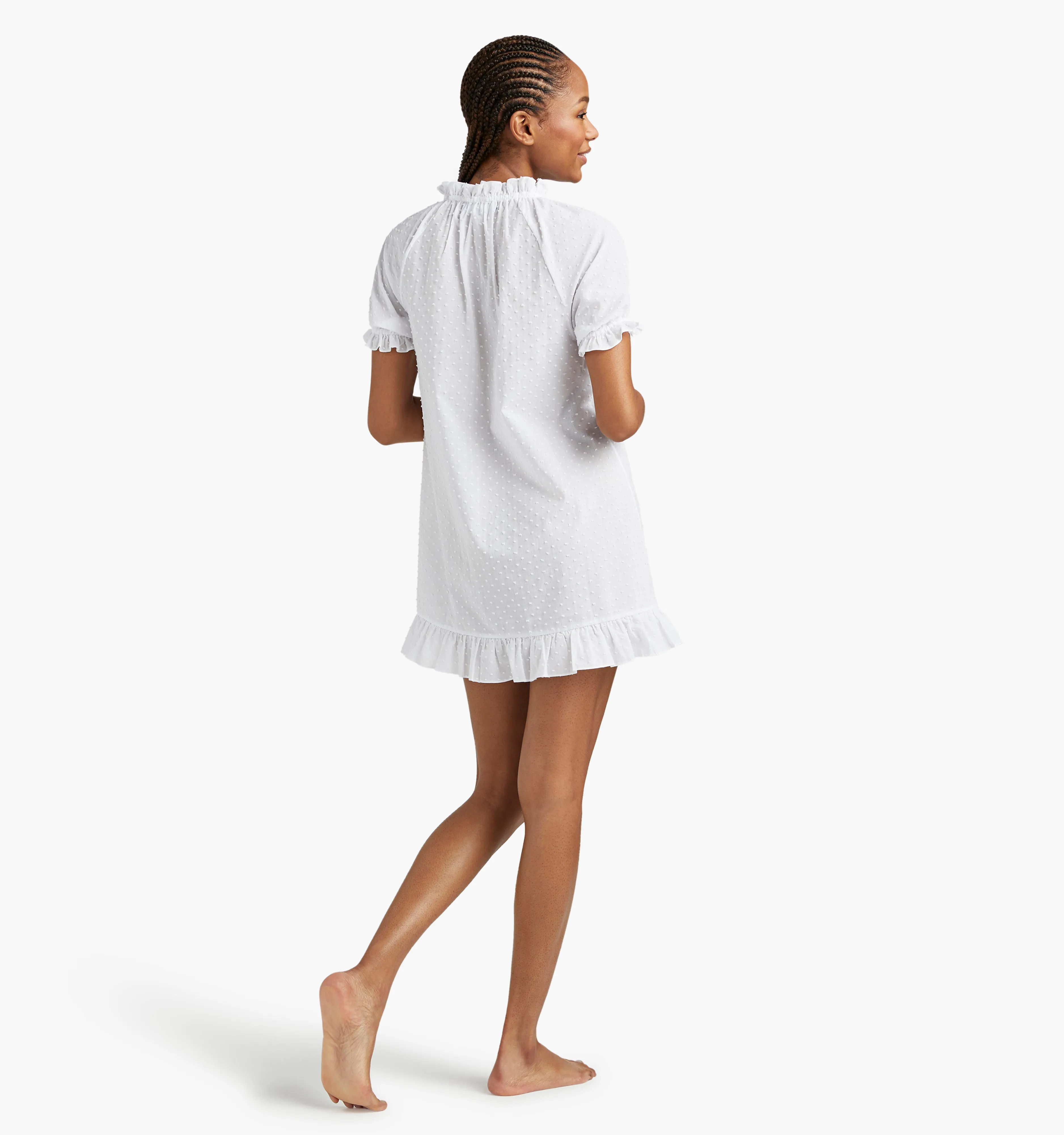 The Katherine Nap Dress - White Swiss Dot