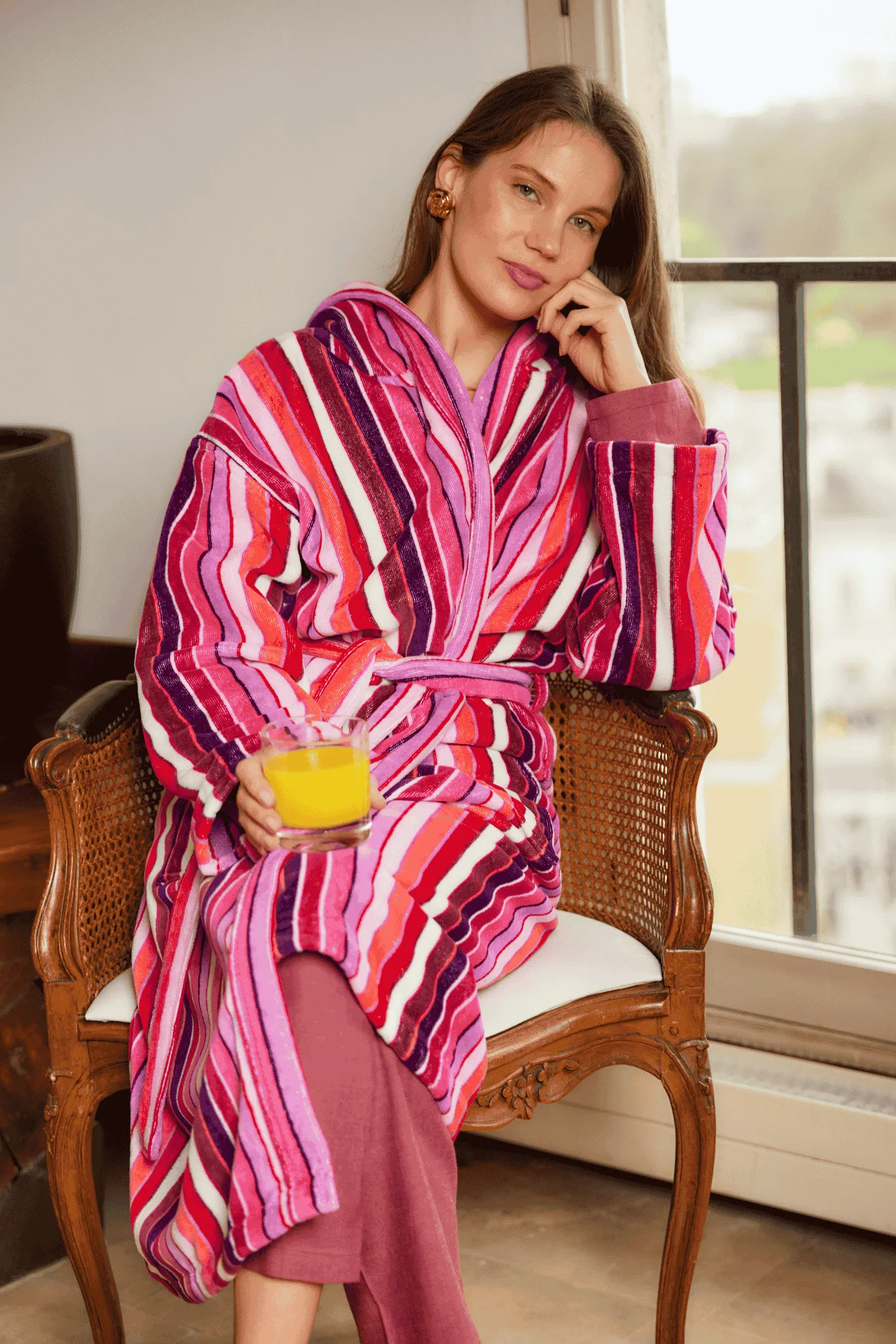 Women's Hooded Robe - Artisan