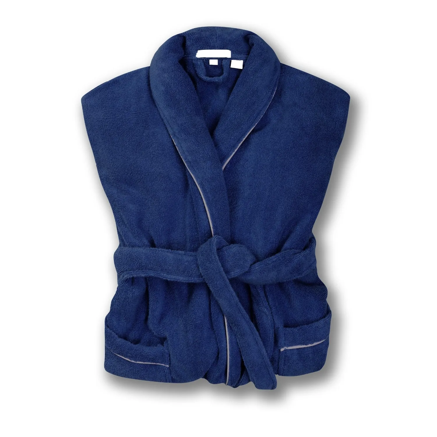 Women's Navy Towelling Bathrobe - Phoenix