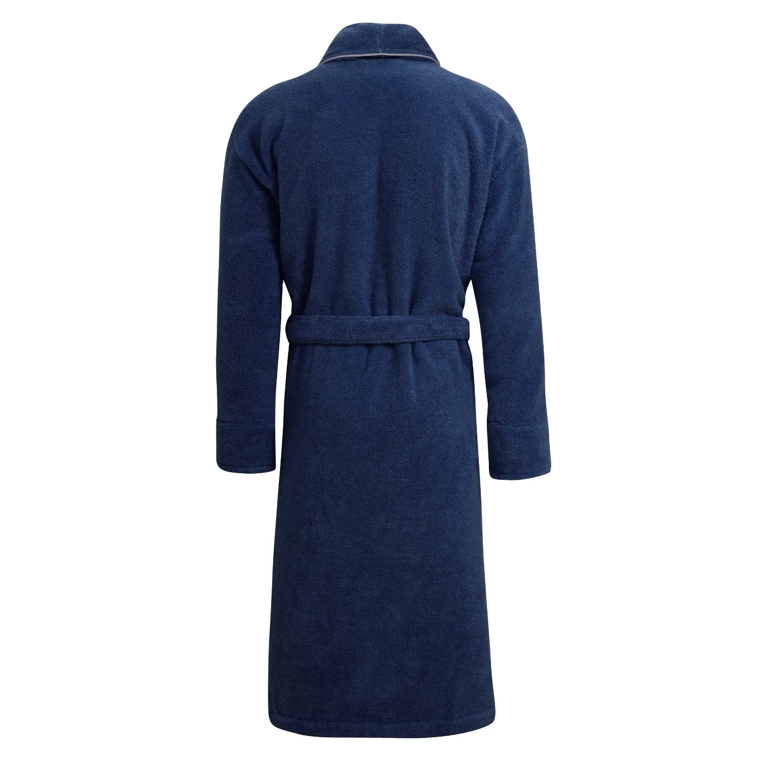 Women's Navy Towelling Bathrobe - Phoenix